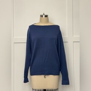 Vince Women's Deep Blue Crew Neck Sweater